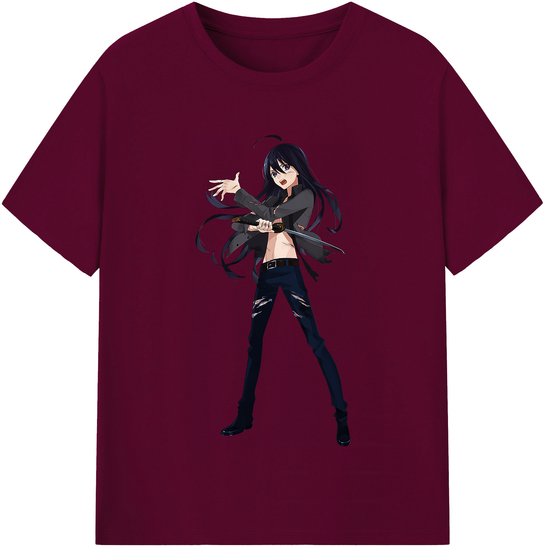 （画像用） 刀剣乱舞 Touken Ranbu レディースカジュアルプリントTシャツ（綿100％）